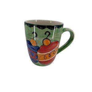 Studio 33 Handpainted‎ Coffee Mug 24 oz. Ornaments Christmas Huge